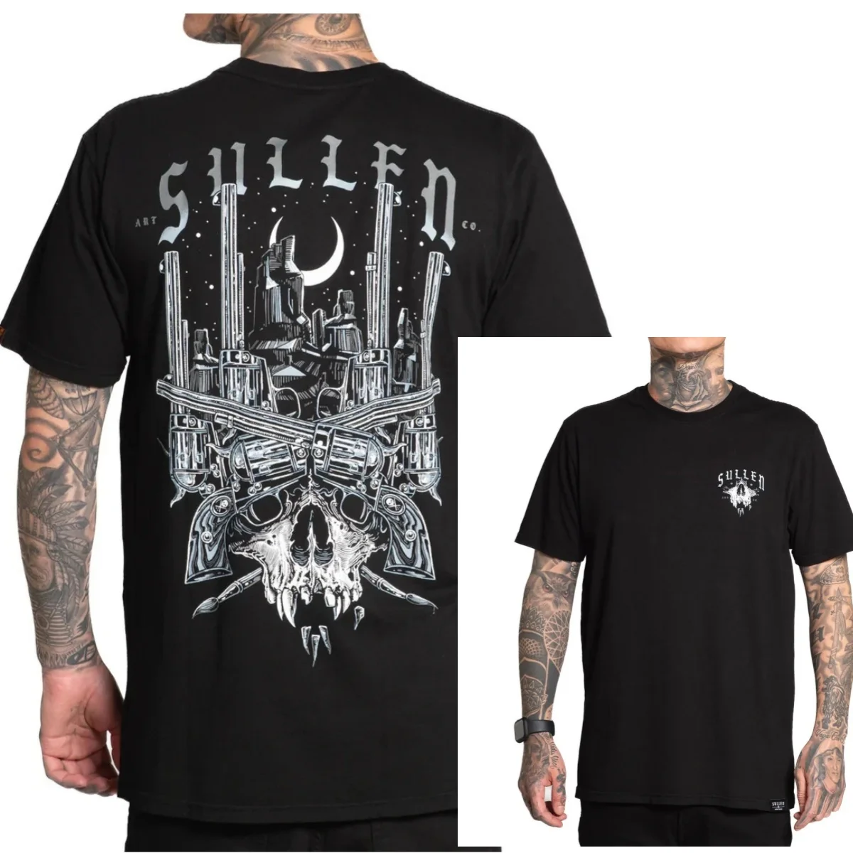 Sullen Art Collective True Artist Pin Up Tattoo Men Premium Tee DESERT PATINA High-end Luxury Unisex Style Both of Men and Women