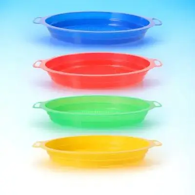 Tamiz de jardín, filtro de tamiz de suelo, tamices de arena de plástico portátiles para suministros de jardinería, herramienta para plantar en la playa, malla duradera, 4 Uds.