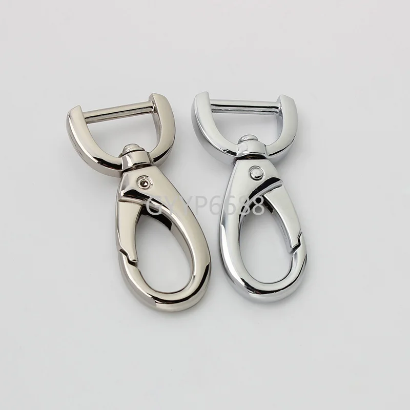 10-30-100pcs 5colors 16mm 19mm chrome color alloy trigger snap hooks for madam chain strap purse replacement hardware