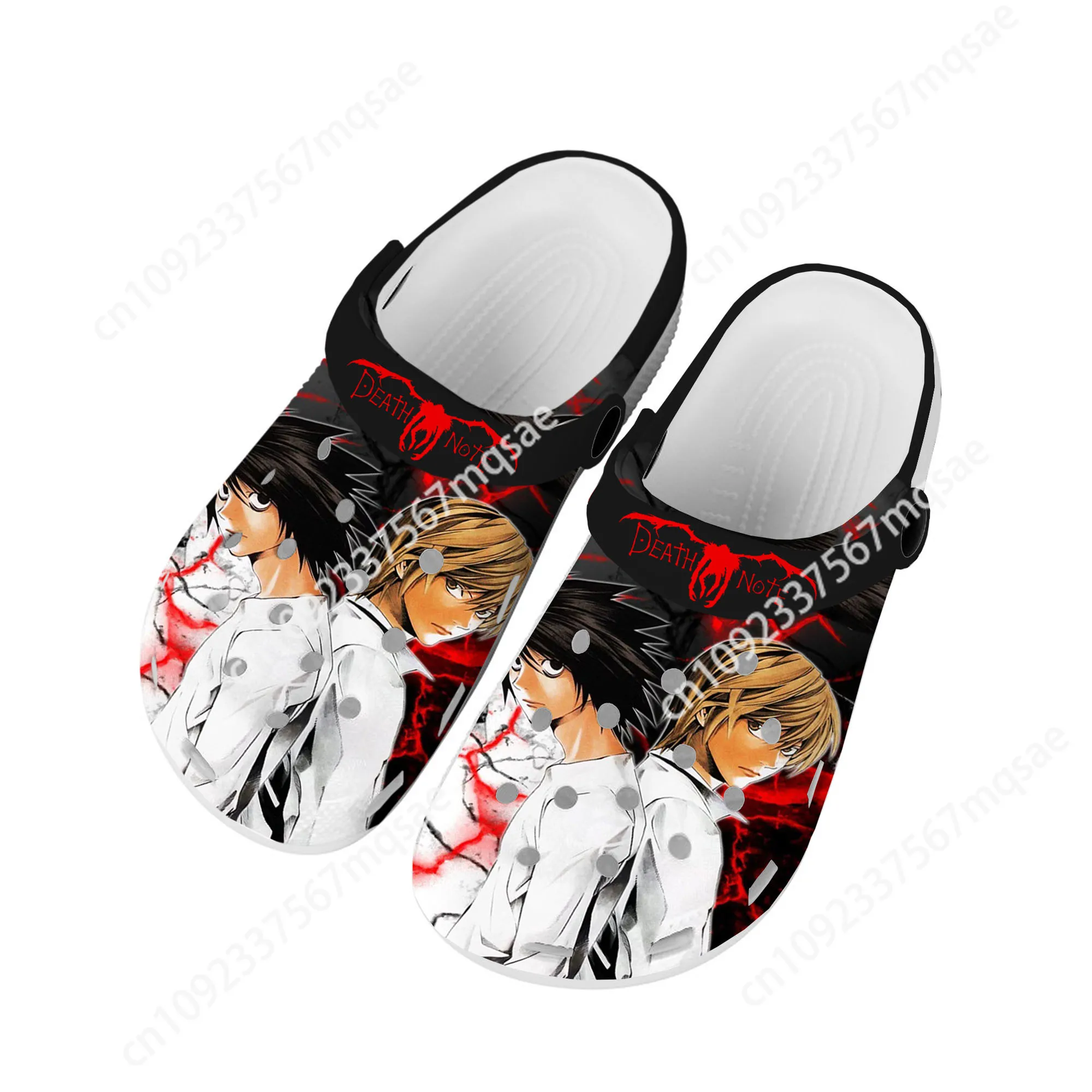 Manga Anime Death Note Yagami Lawliet L Home Clogs Custom Water Shoes Mens Womens Teenager Shoe Garden Clog Beach Hole Slippers