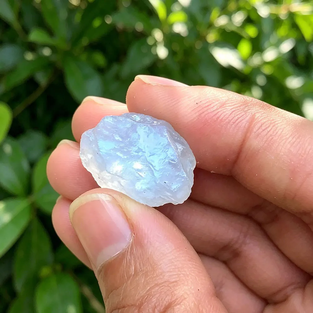 Natural Stone Raw Blue Moonstone Crystal Crystals Rough Stone Moonstone Natural Gemstones Minerales Collection DIY Carving Home