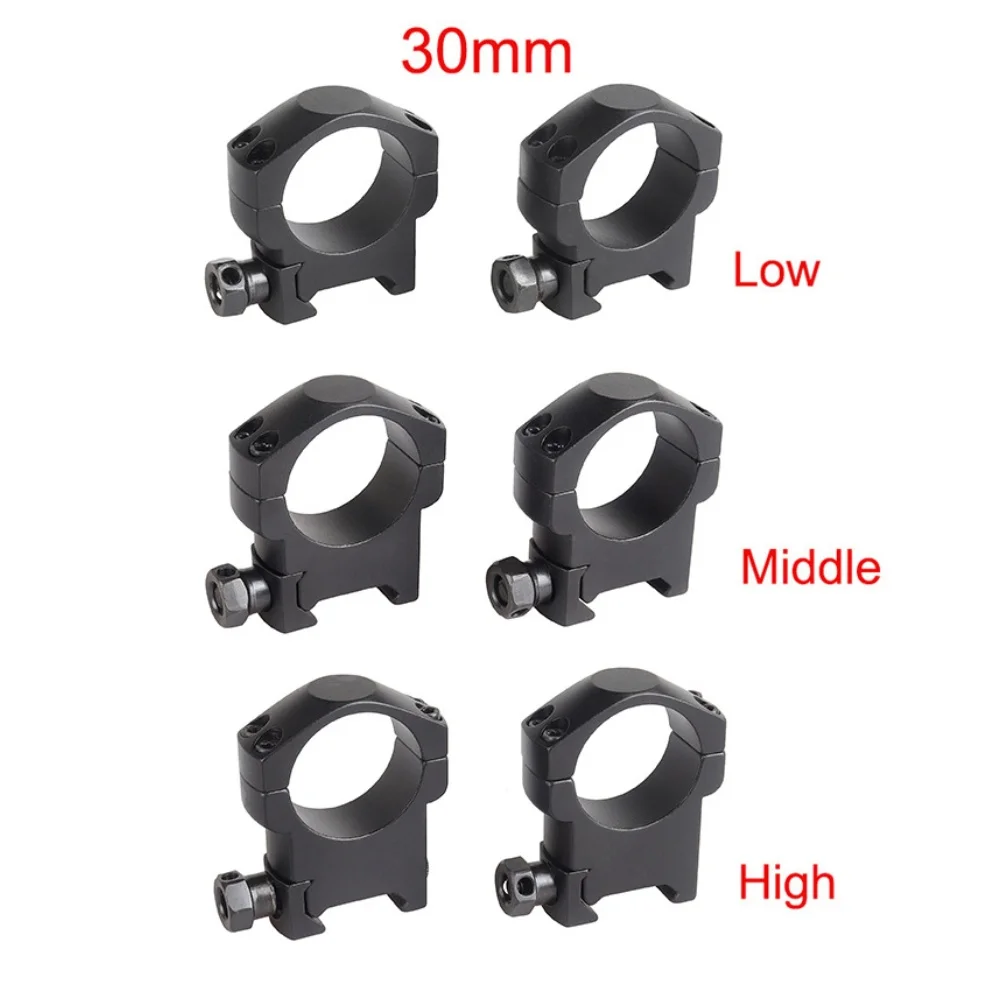 Base de montage d'anneau de portée de 30mm, profil bas, moyen et haut, Rail de 20mm, pistolet jouet, lampe de poche, optique Laser, adaptateur de lunette de visée, 2 pièces/ensemble