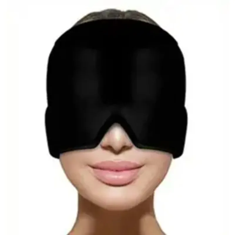 

1pcs Gel Cold Hot Head Ice Cap Black and Pink Head Wrap Face Mask Head Massage Sleep Eye Mask Health Care Tool