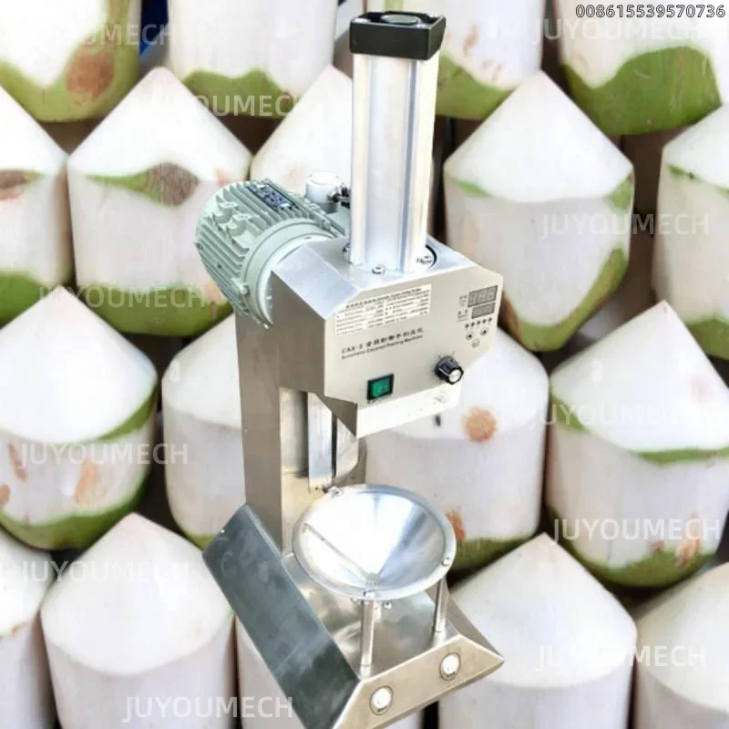 JUYOU-Green Coconut Peeler, Peeling Cutting Machine, Novo Tipo, Fornecer Inglês Pedido