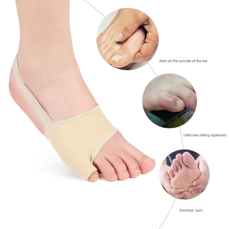 Forefoot Pad Toe Care Protective Cover Foot Guard Anti-friction Overlapping And Inversion Toe Separation Care