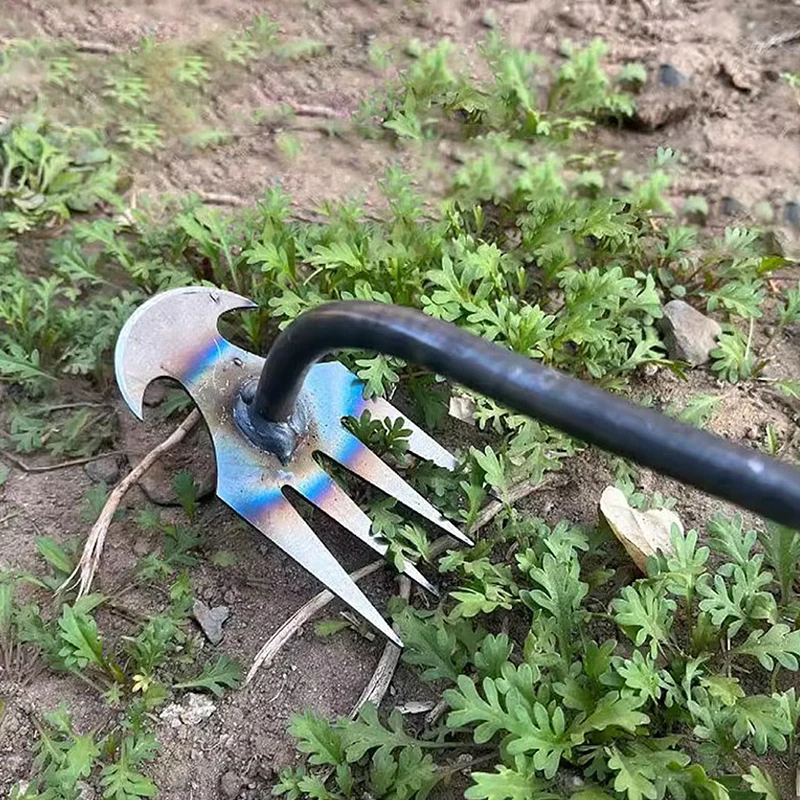 Mangaan Staal Tuin Weeders Gras Rooten Losse Grond Hand Wieden Verwijdering Trekker Tuingereedschap Multifunctionele Wietmachine