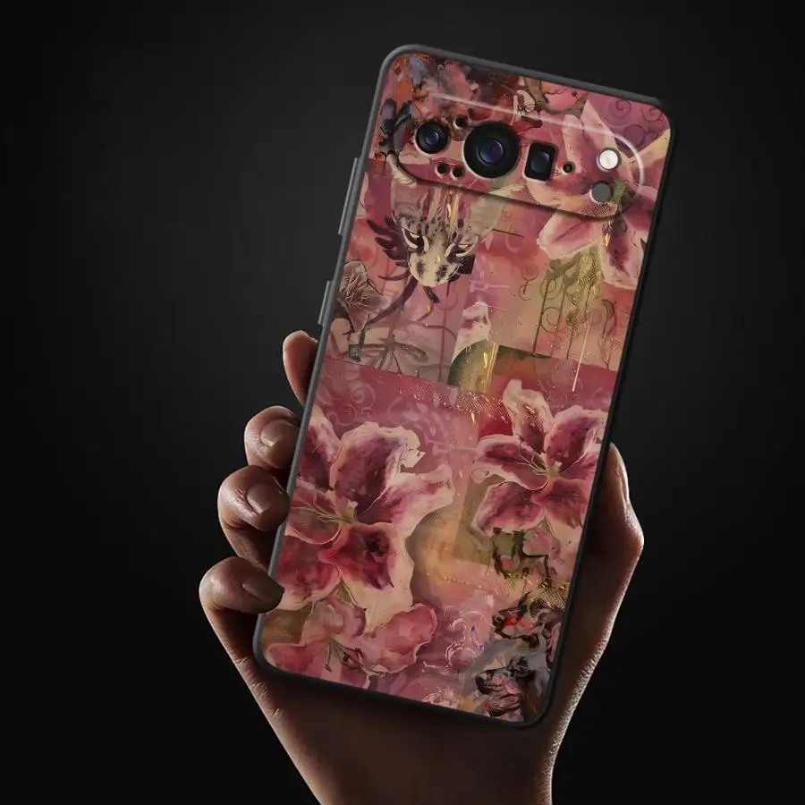 Funda Phone Cover Case for Google Pixel 10A 8a 6a 6 7 8 Pro 7a 9a 10 9 Pro XL Lily Orchid Flower Print view 6