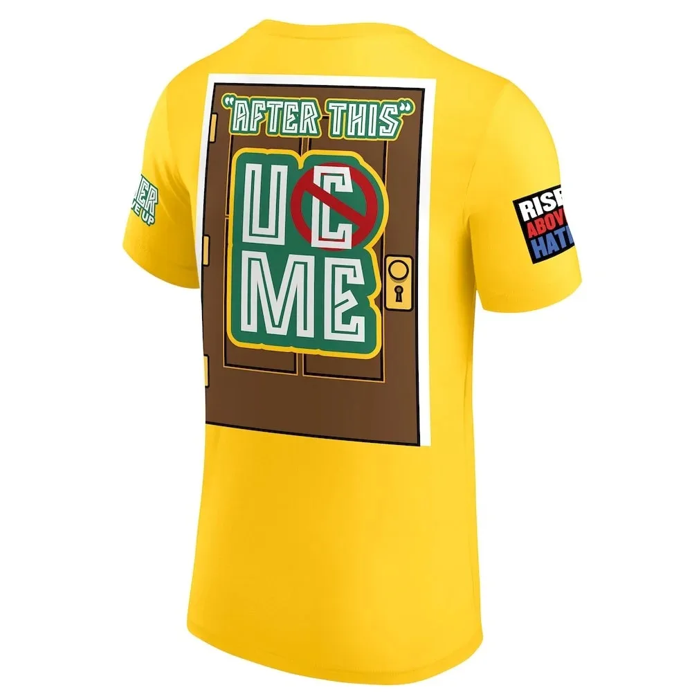 الرجال الأصفر جون سينا وداع جولة 2025 بيرث تي شيرت ثلاثية الأبعاد سريعة الجافة الرياضة قصيرة الأكمام اليومية عادية المتضخم تي شيرت للرجال