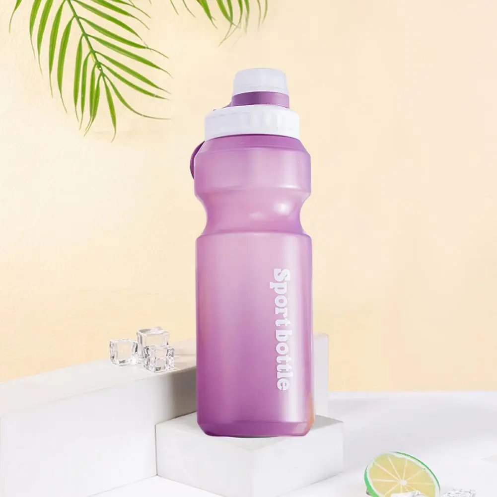 Snap-on Lid Design Bottle 750ml Sport Water Bottle -free Capacity Outdoor Cycling Bottle Portable Fitness Hydration for Running