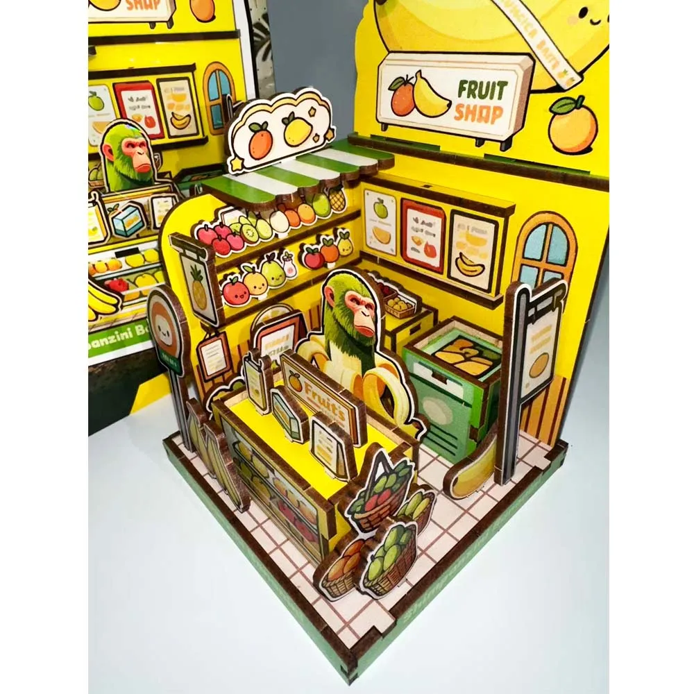 DIY Art House Series montaje 3D rompecabezas de madera modelo Kit 49-66 Uds conjunto de bloques de construcción para adolescentes adultos