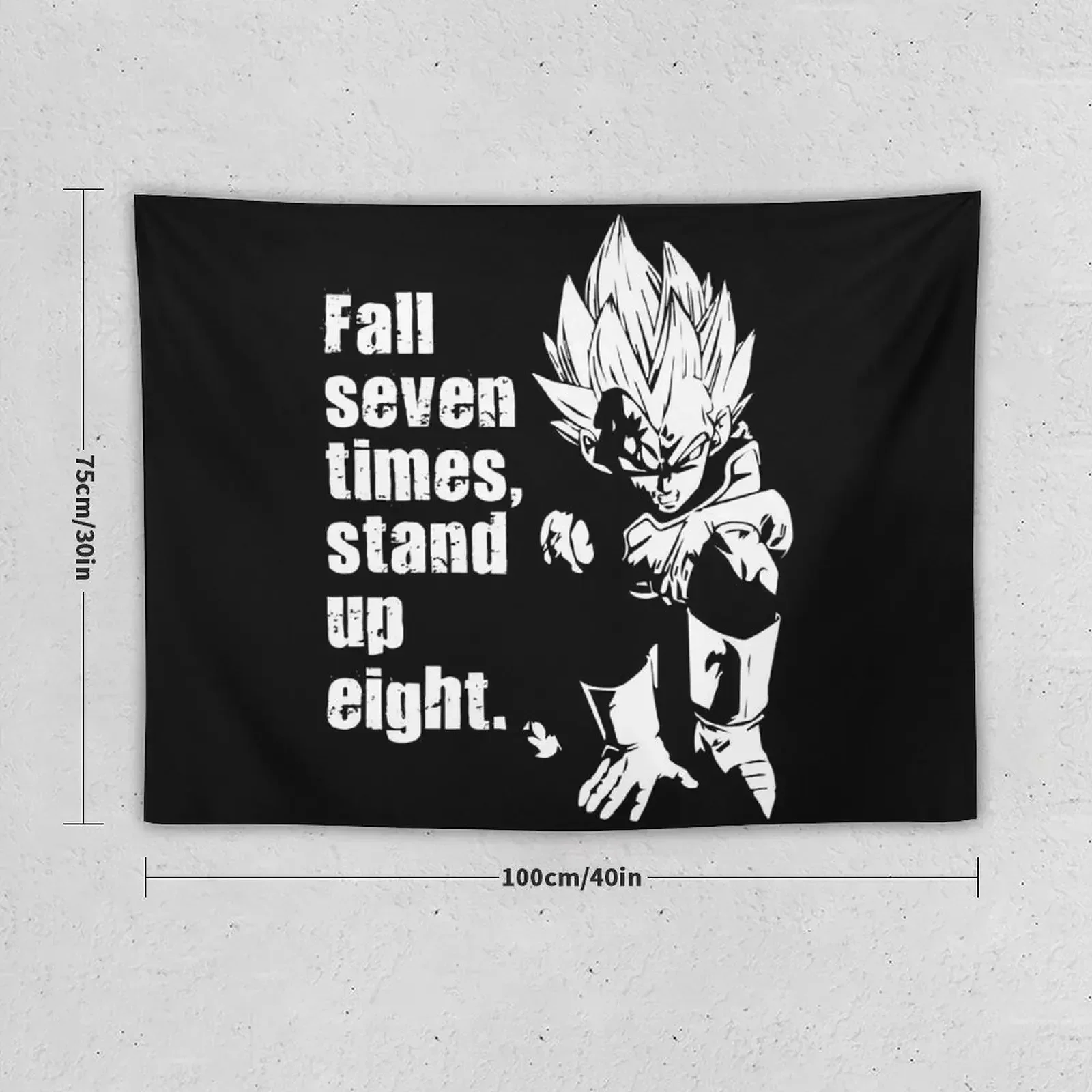 Fall Down Seven Times, Stand Up Eight Tapestry Room Decorations Decoration Aesthetic Tapestry