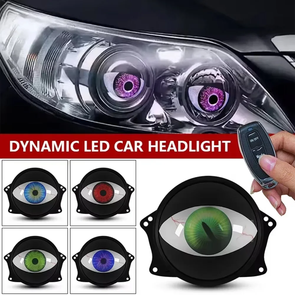 

3-inch Devil's Eye LED Car Dynamic Lights 12v Eyes Retrofit Kits Headlight Replacement Car Accessories Car Light