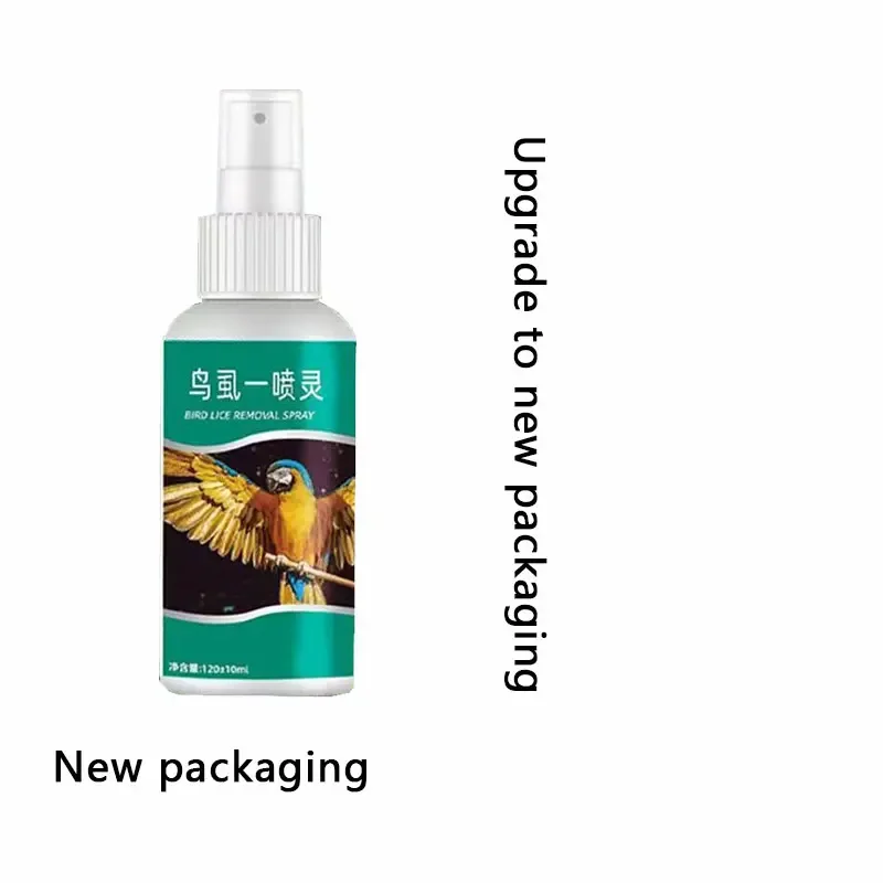

Birds Insect Repellent 120ml Parrot External Insect Spray, Pigeon feather lice, mites, fleas and bird products