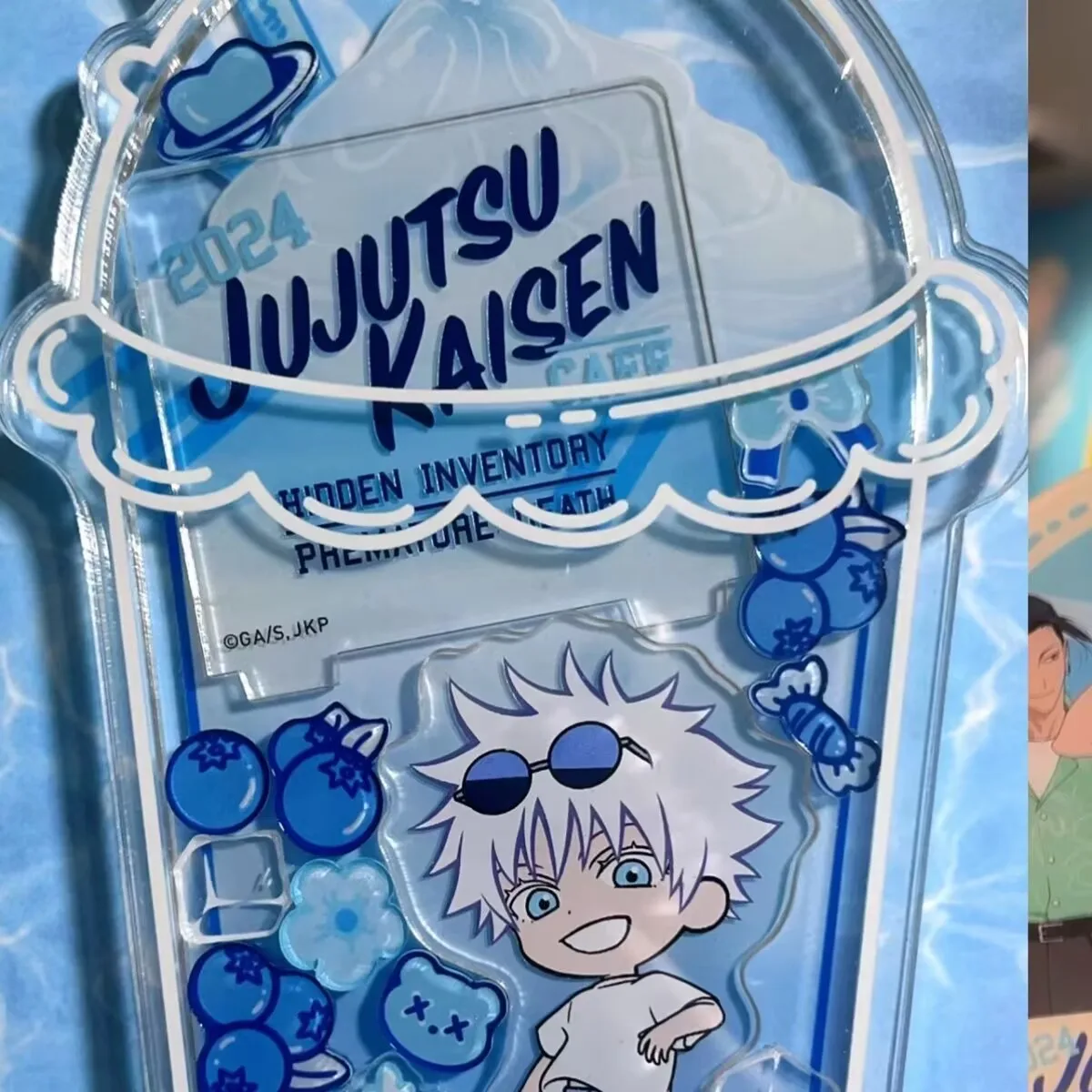 애니메이션 상품 '주술타카이센'과 '고죠 사토루'를 활용한 새로운 아크릴 여름 Q버전 귀여운 스무디 컵