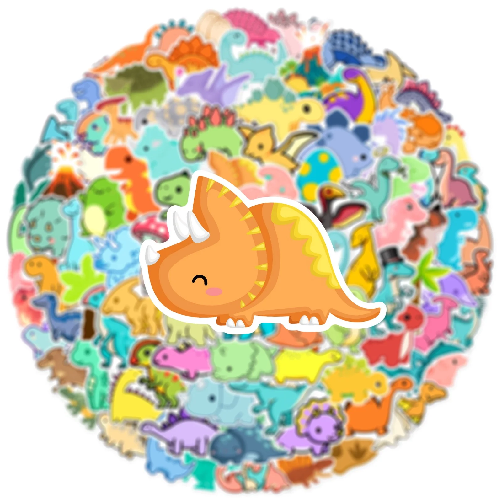 100Pcs Cartoon Dinosaur Planet Stickers Waterproof Decal Laptop Motorcycle Luggage Snowboard Fridge Car Pegatinas