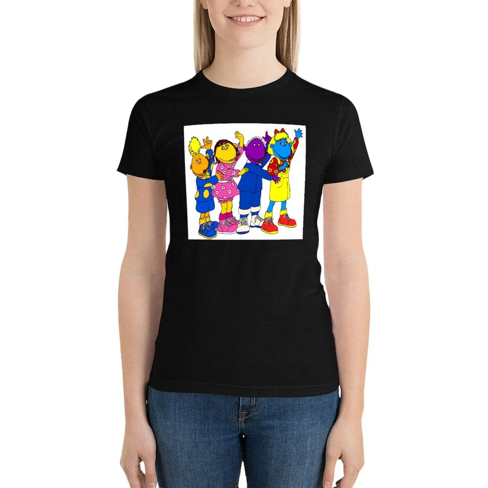 

The Tweenies group painting T-Shirt lady clothes shirts graphic tees aesthetic clothes womans clothing