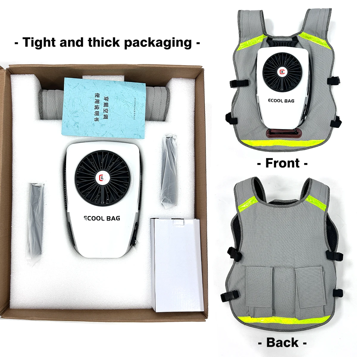 Cooling Vest for Men Women, Air Conditioned Clothes, Air Conditioned Jacket, Cool Vest for Fishing Hiking Outdoor Working