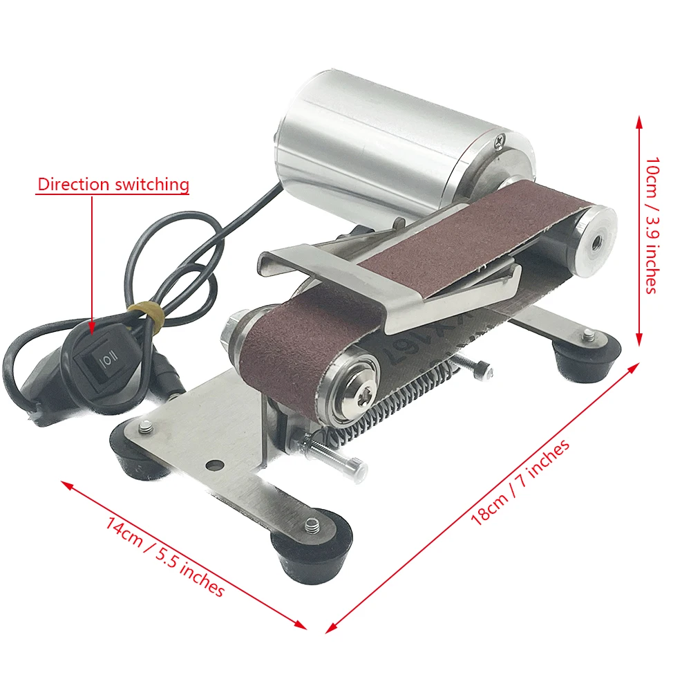 Waterproof Belt Sander Electric Water-Cooled Belt Grinder DIY Knife Sharpener Polishing Grinding Machine Sharpening Cutter Edges