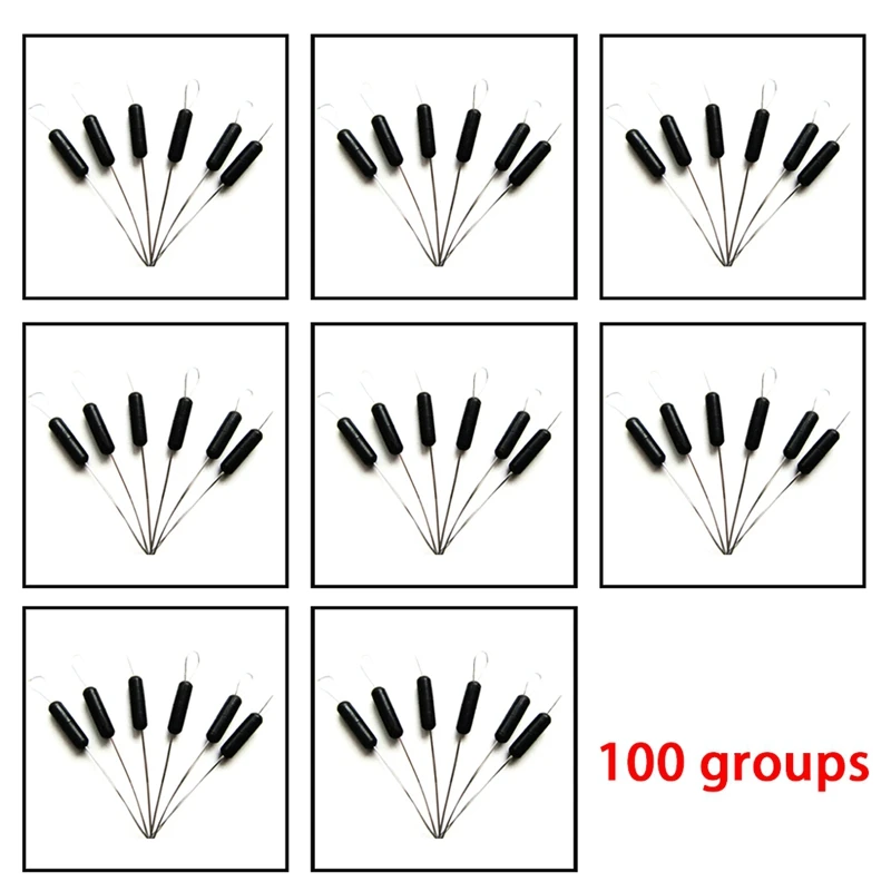 100 Groups Straight Column Space Bean Fishing Space Bean Fishing Gear Fishing Line Tackle Accessories