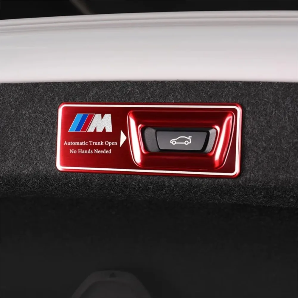 Car Electric Tailgate Stickers For BMW Series3 4 5 7 G20 G30 G11 G12 G05 G07 X1X2X3X4X5X7 Stainless Steel Trunk Decora Accessory