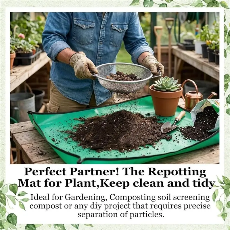 SOFT-3PCS Soil Sifter - Rock Compost Dirt Sifter For 5 Gallon Bucket