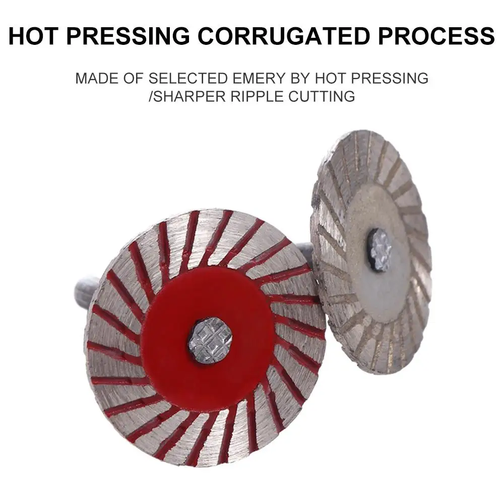 Wheel Sandstone Saw Blades Carving with 6mm Shank Stone Carving Blades Concrete Granite Diamond Cutting Discs