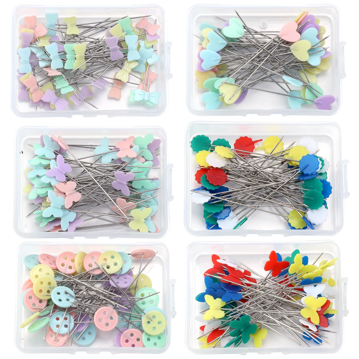 50pcs/box Patchwork Pin Dressmaking Pins Embroidery Patchwork Tools Fixed Pin  Button Pin For Sewing Positioning DIY Accessories