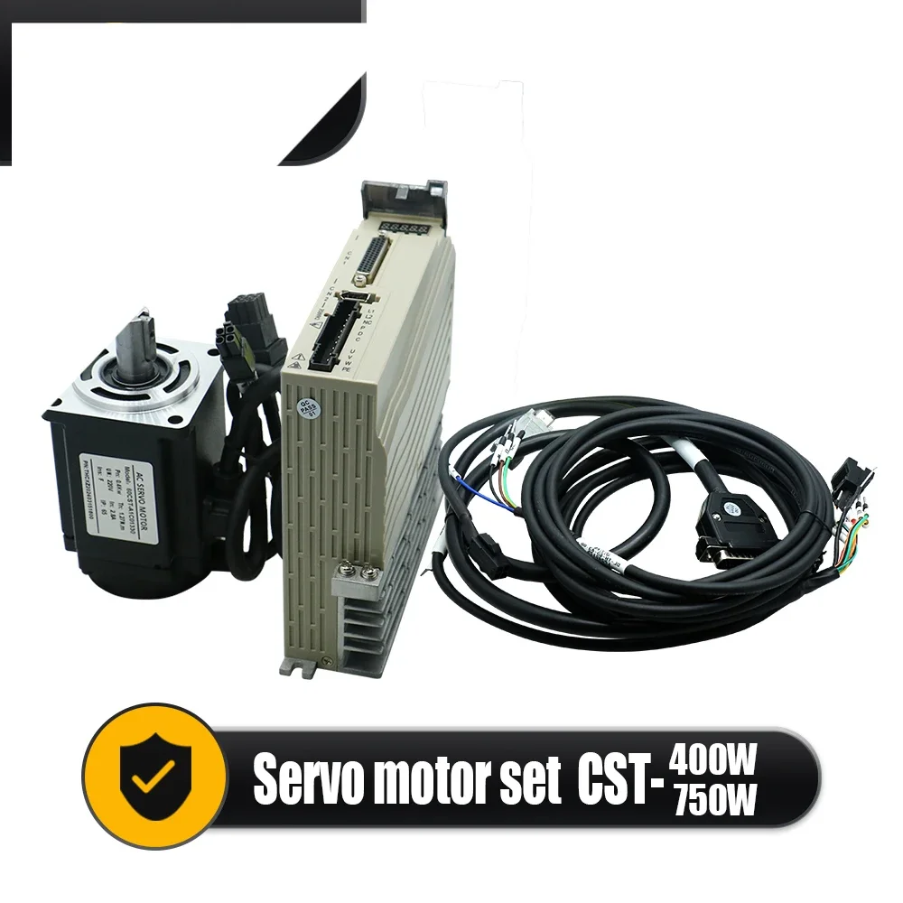 Hot Sales Servo Motor 400w 750w 60CST 80CST Servo Driver C30 17bit Absolute Encoder AC220V 1.27Nm 2.4Nm For CNC Engraver