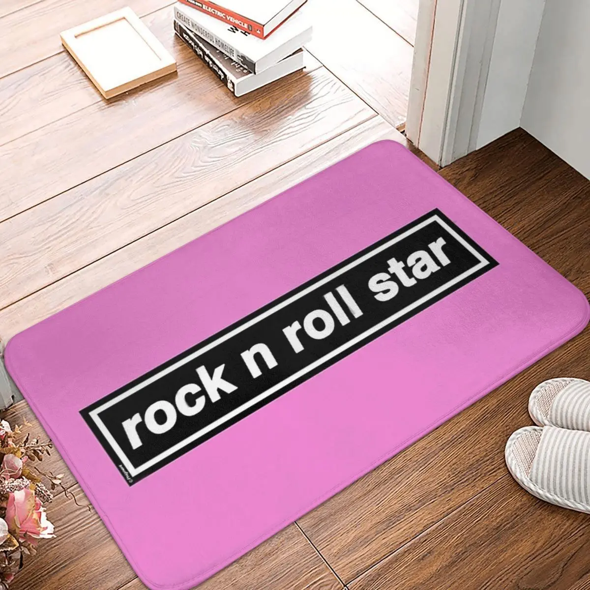 Rock N Roll Star Anti-slip Doormat Floor Mat Washable Carpet Rug for Kitchen Entrance Home Balcony Footpad Mats