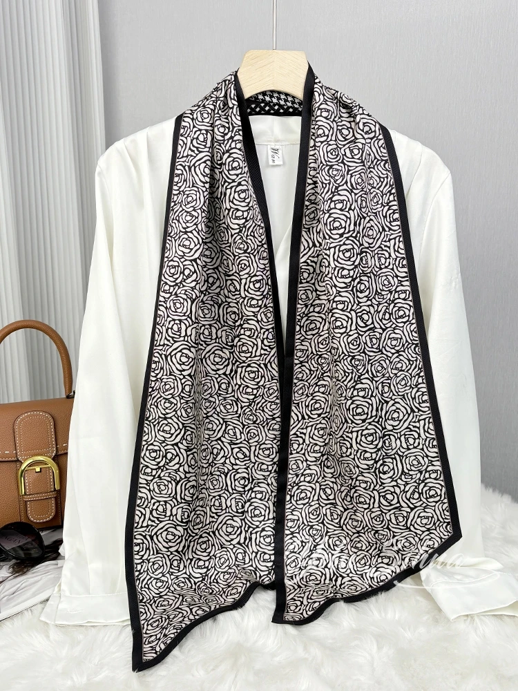 elegant-silk-scarf-women's-spring-autumn-diagonal-stripe-sash-shawl-warmth-plant-floral-pattern-long-rectangle-fashion-accessory