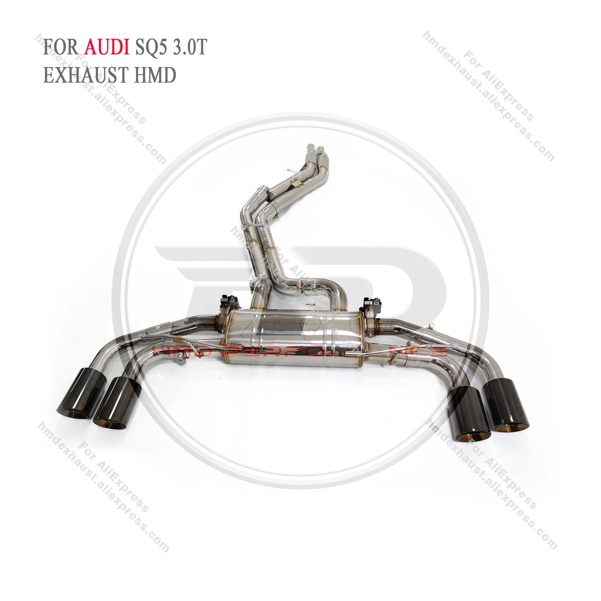 

HMD Exhaust System Stainless Steel Performance Catback for Audi SQ5 3.0T Muffler With Valve