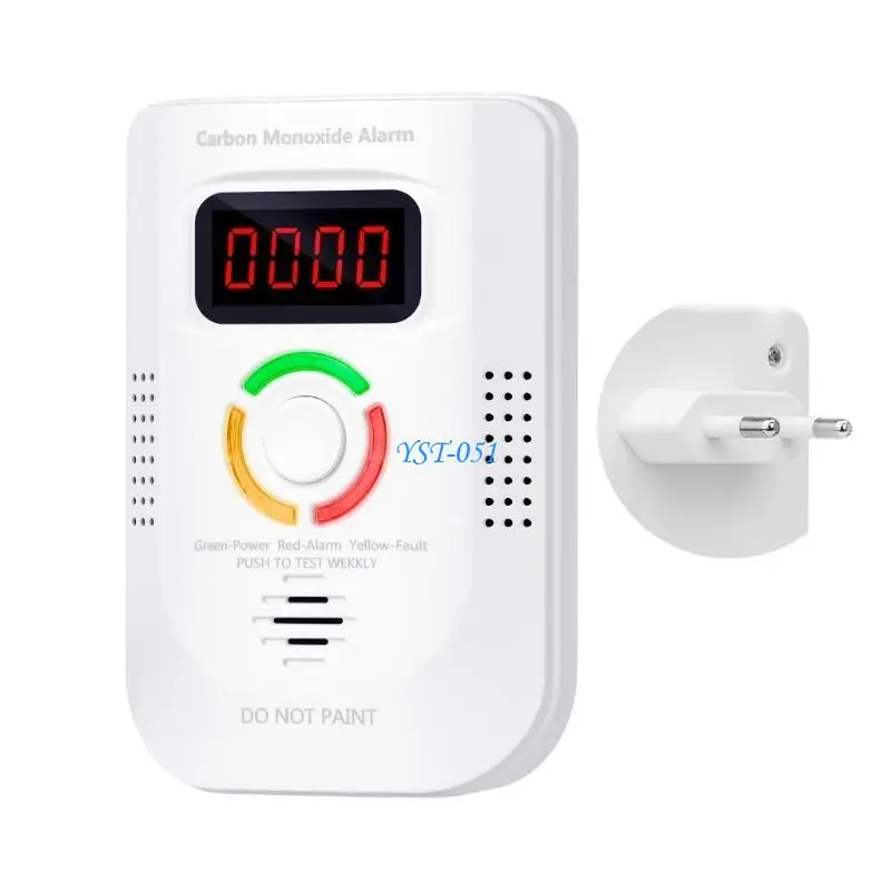 E15A Portable Carbon Monoxide Tester with Accurate Readings Essential CO Alarm Portable Device for Travel & Outdoor Activity