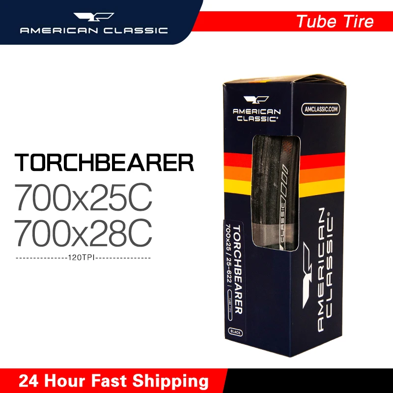American Classic Torchbearer 700C Black Road Tire Tube-Type Foldable Stage 4S Armor Rubberforce S  Road Bicycle Tire Accessories