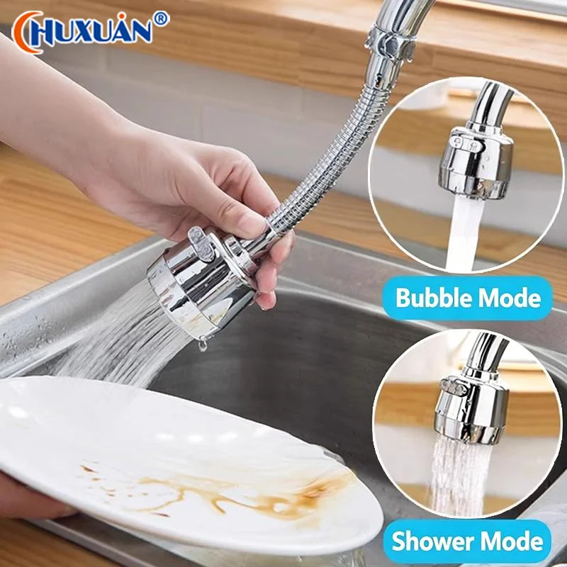 [Q]2/3 Modes Faucet Filter Adapter 360° Rotating Anti Splash Kitchen Faucet Extender Universal Spray Water Saving Tap Nozzle