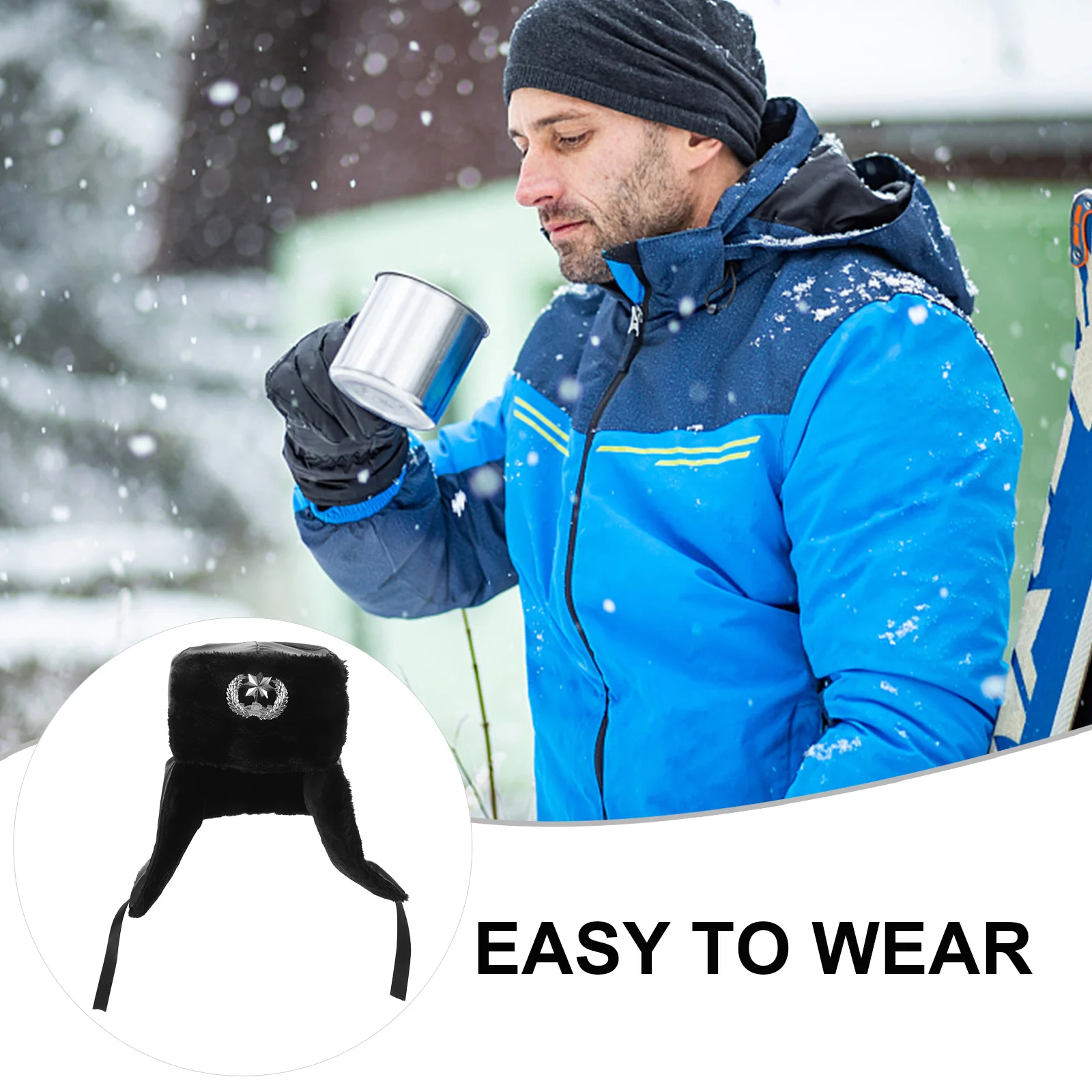 

Vintage Style Warm Hat for Men Soft Flexible Material Lightweight Portable Head Wrap for Outdoor Activities Travel Work Beach