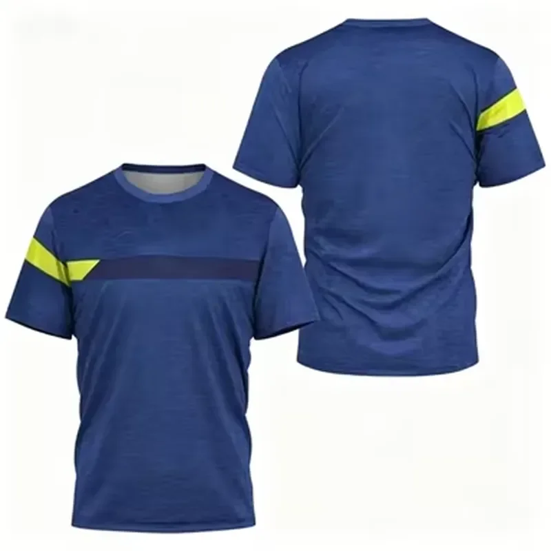 3D Digital Print Summer Running Fitness Breathable Sports Curve Quick Drying Short Sleeved T shirt Casual Sports Top 2026