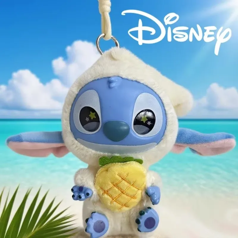 Pluszak Stitch Seria Jedz Coś Przed Snu, Pluszowy Brelok, Kawaii Pluszowa Lalka, Breloczek do Kluczy Samochodowych, Prezent Świąteczny dla Dziewczynki, Zabawka Anime