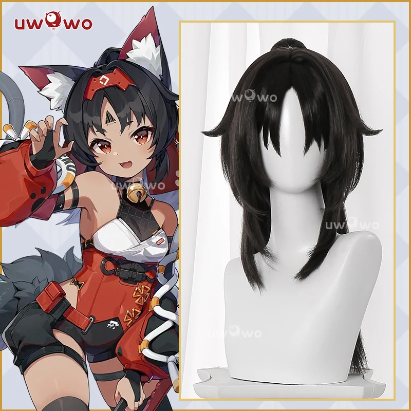 

UWOWO Nekomiya Mana Wig Game Zenless Zone Zero Cosplay/ZZZ Cosplay Nekomiya Mana Cosplay Wig Long Hair Black Hair