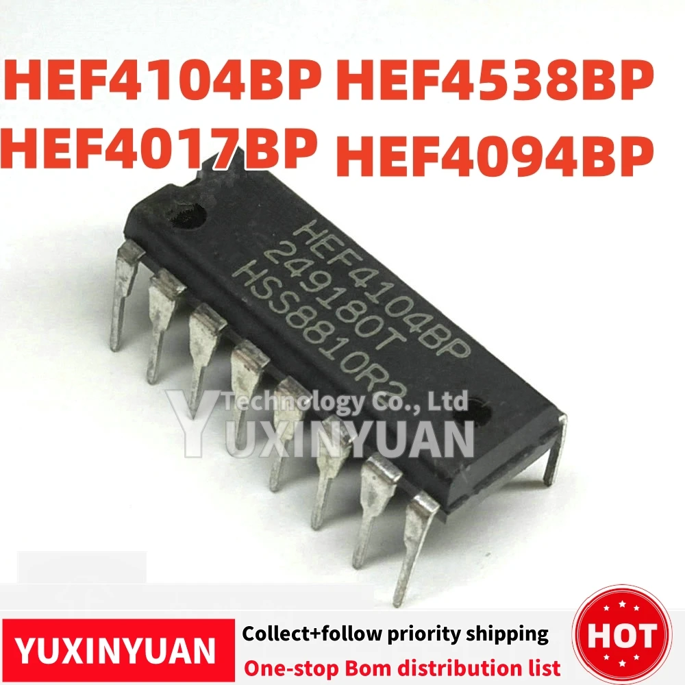 10PCS/LOT And new Original HEF4104BP DIP16 HEF4017BP HEF4094BP HEF4538BP    IC IN STOCK  100%good YUXINYUAN