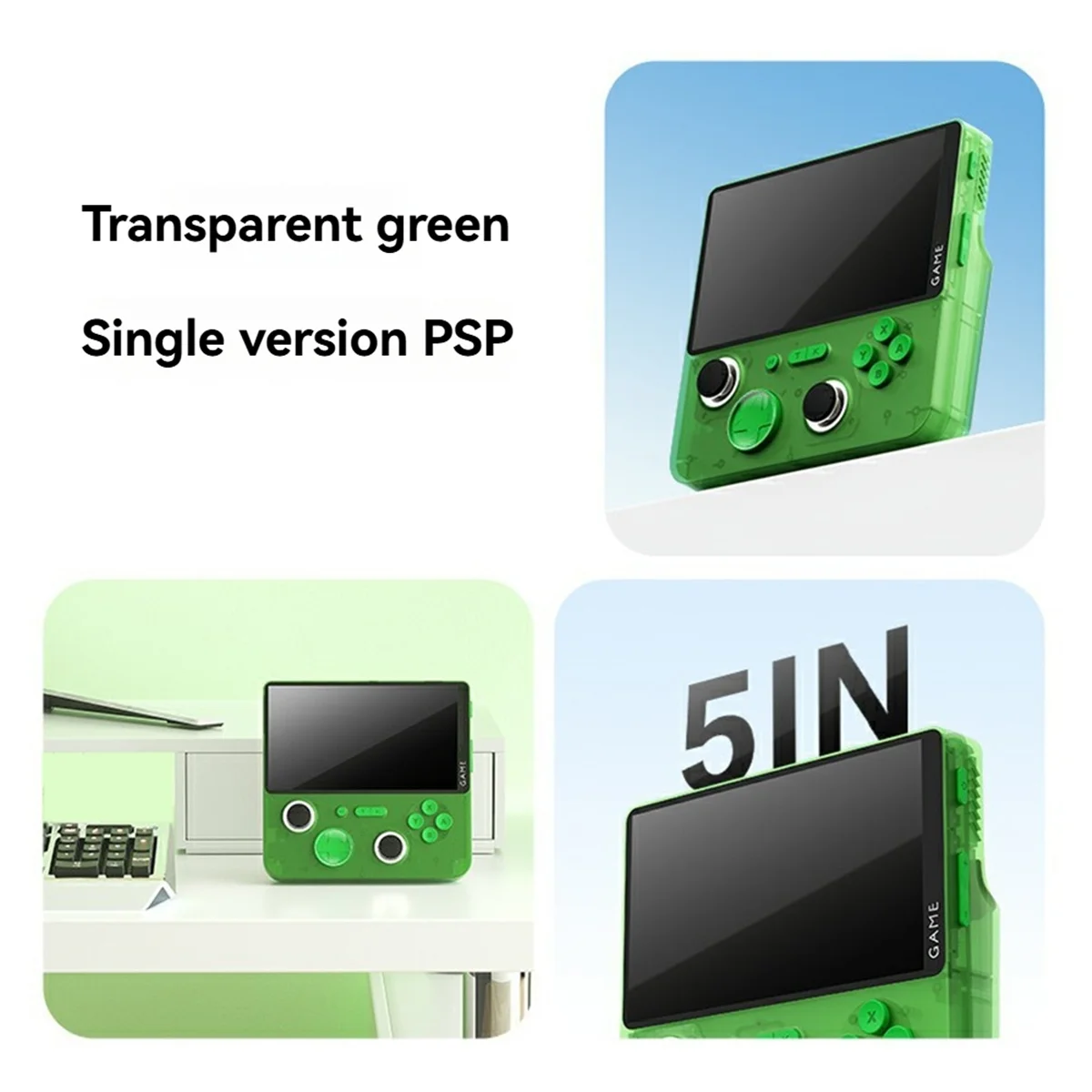 

N97R E5Plus Handheld Video Game Console 5inch HD Retro Game Console 6000mAh 128G Video Handheld Game Console B