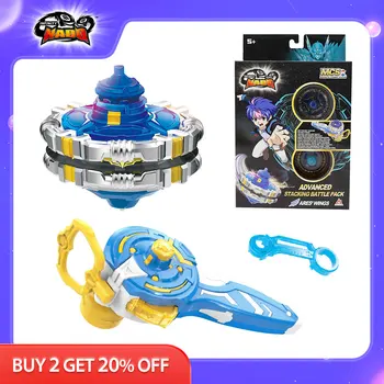 Infinity Nado 5 Advanced Stacking Battle Pack Dual Magnetic Launcher Metal Rings Spinning Top Toy Cartoon Kids Toy