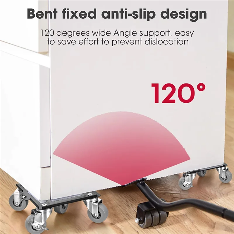 ABNO-For Large Furniture Handling Furniture Dollys,Roller Handling Tool With 5 Wheels,Carbon Steel Panel Heavy Duty Dollys