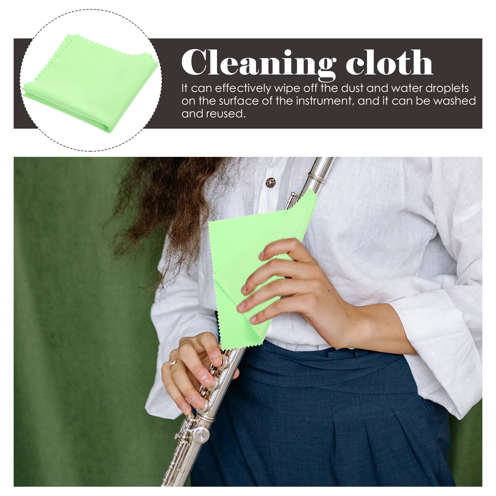 

10 Pcs Musical Instrument Cleaning Cloth Wiping Wipes Maintenance Guitar Instruments Jewelry