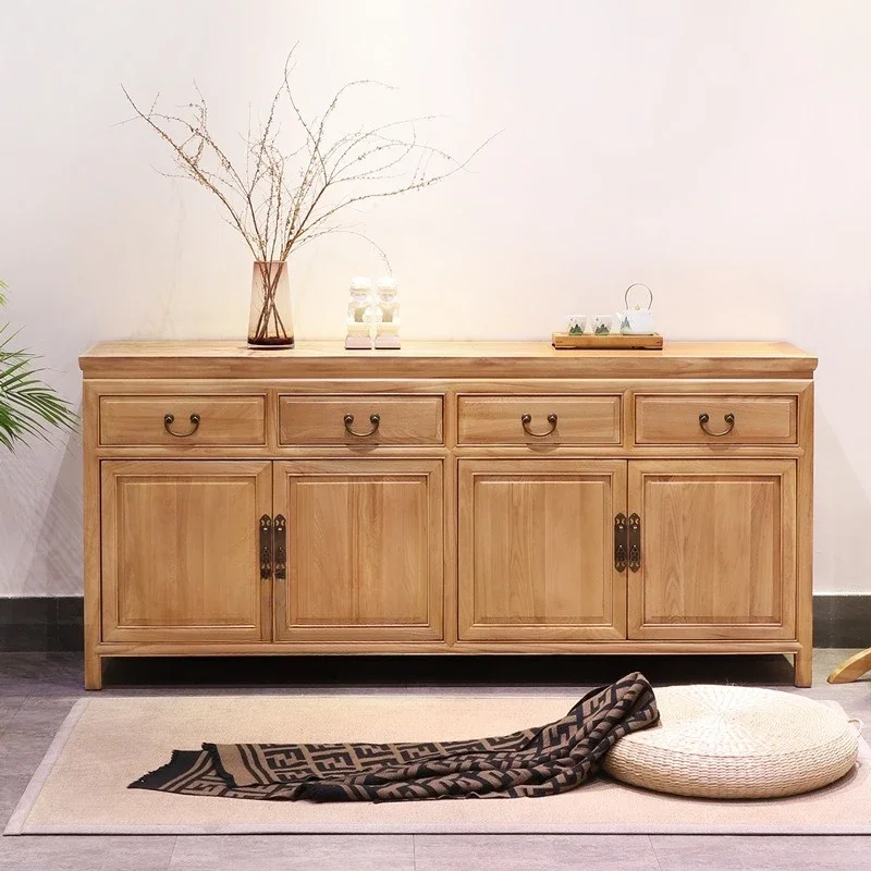 Solid wood locker dining side cabinet large capacity bed and breakfast long side cabinet