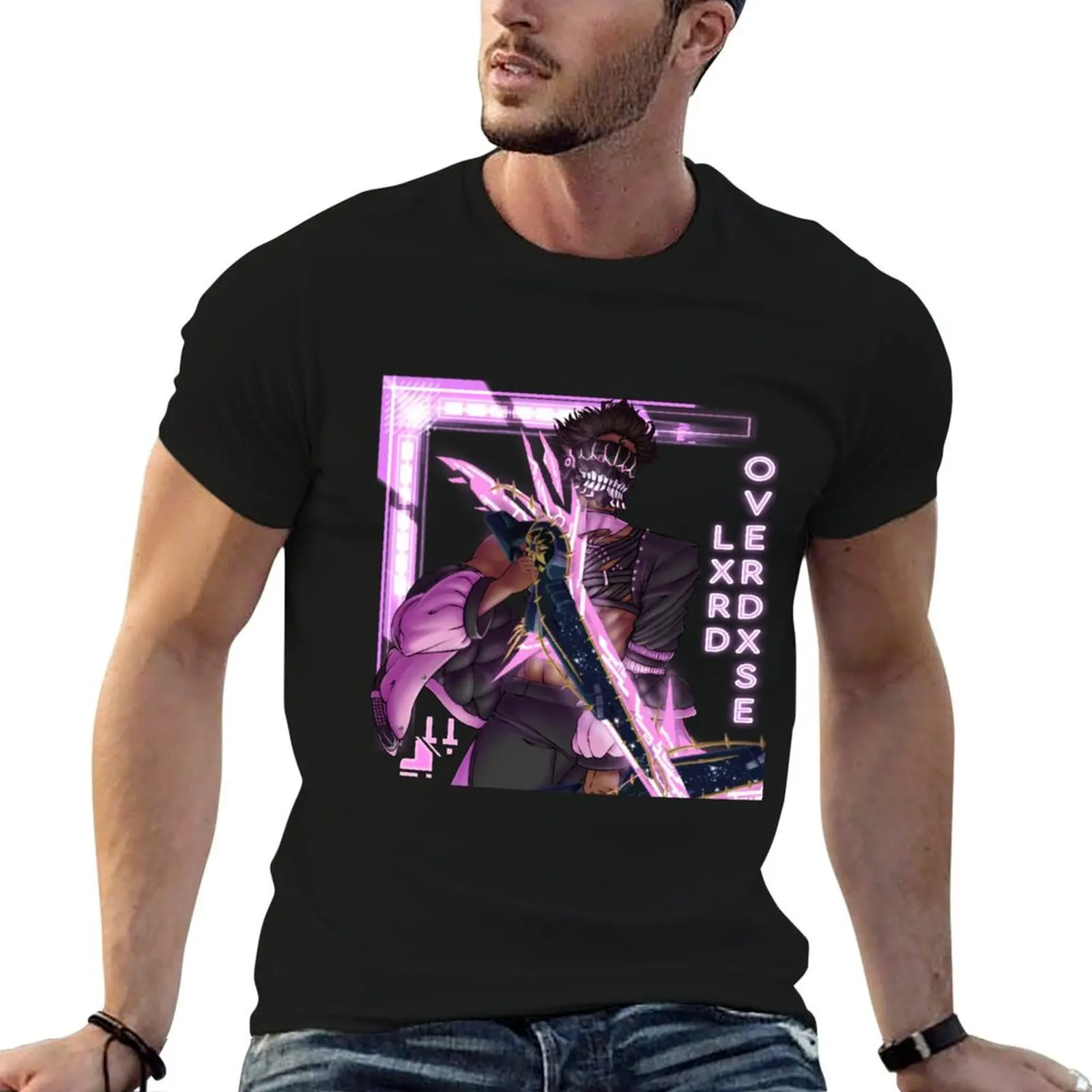 PSO2:NGS Collection: Lxrd Overdxse T-Shirt T Shirts Designer Men T Shirt Cotton 100% T-Shirt-image