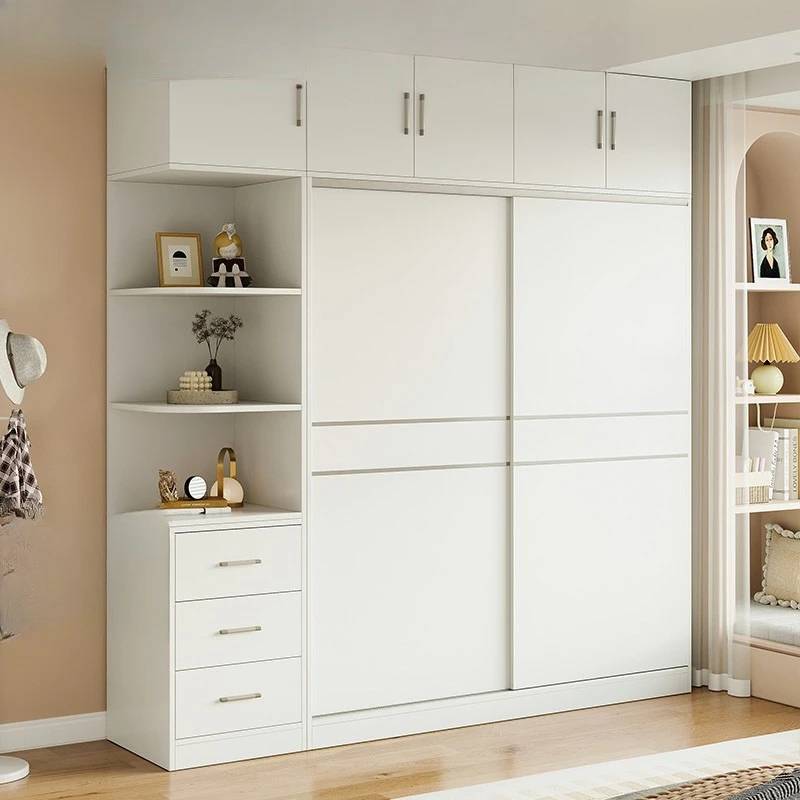 

Wardrobe, bedroom household cabinet, rental room 2025 new sliding door infant wardrobe, storage