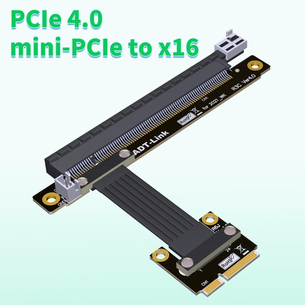 

mini-pcie To pcie4.0 x16 wireless network adapter extension cable PCI-e 4.0 16x Riser