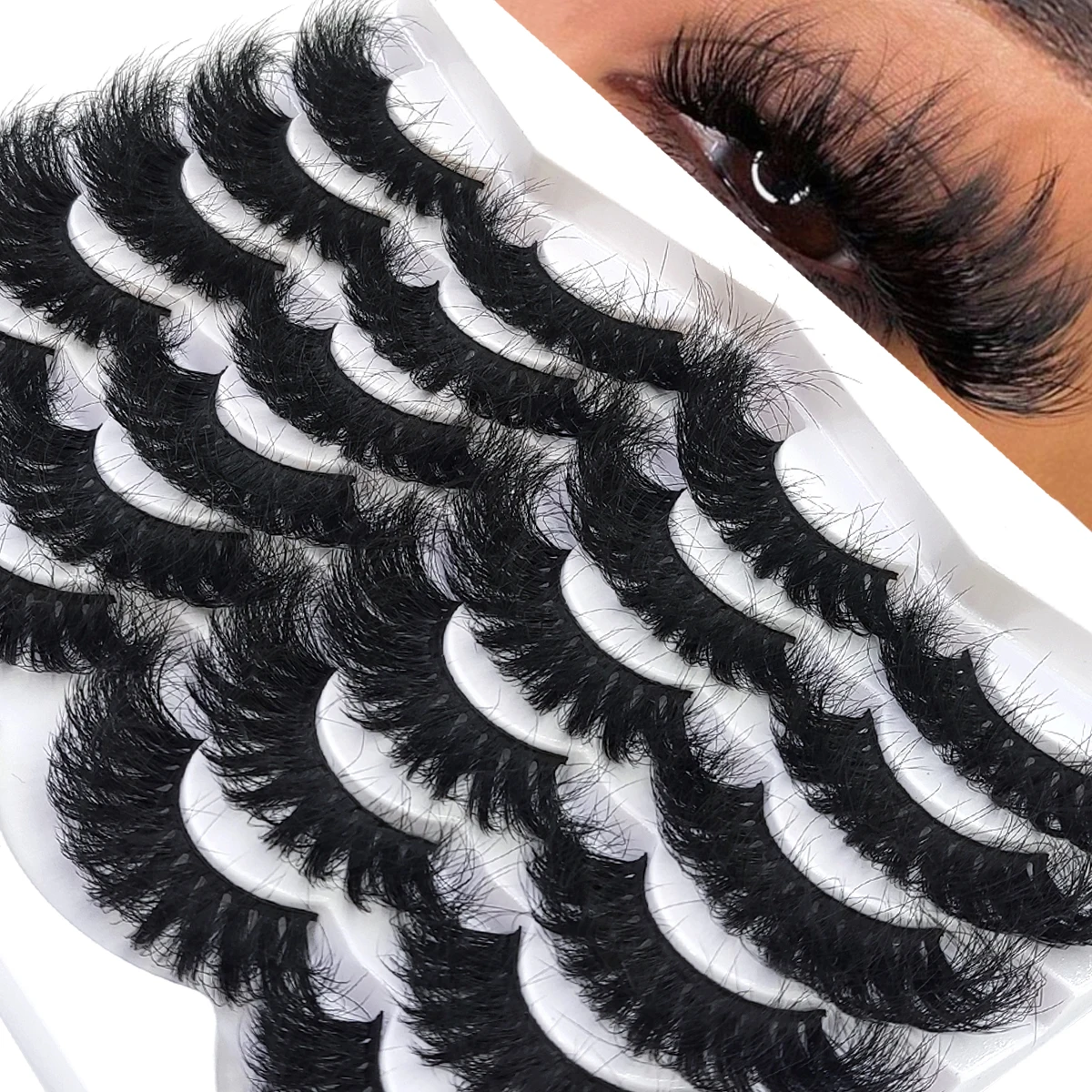 Eyelash Extension Last - 12 par sztucznych rzęs z norek,