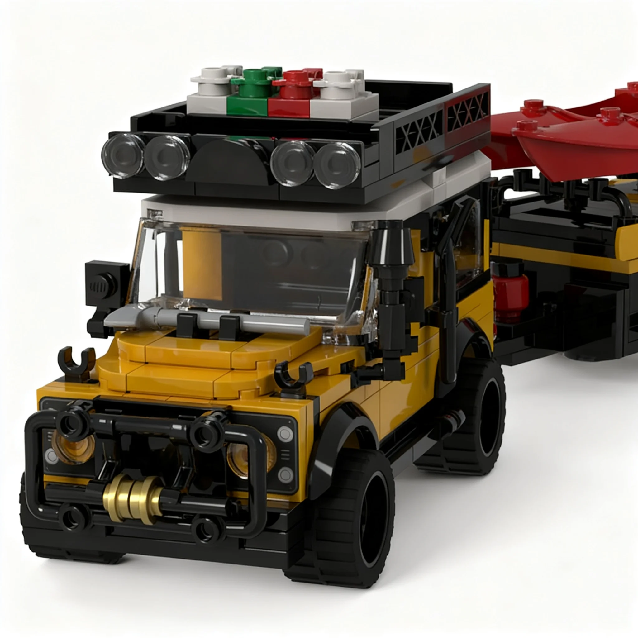 377pcs MOC Defender City Off-Road Model Toys Building Blocks Architecture Christmas Gift Craft Assemble Birthday 3D Education