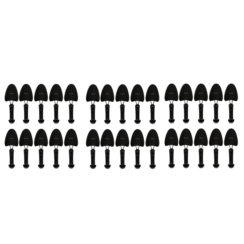 

NEW-15 Pairs Practical Plastic Adjustable Length Men Shoe Tree Stretcher Boot Holder Organizers (15 Pairs Black)